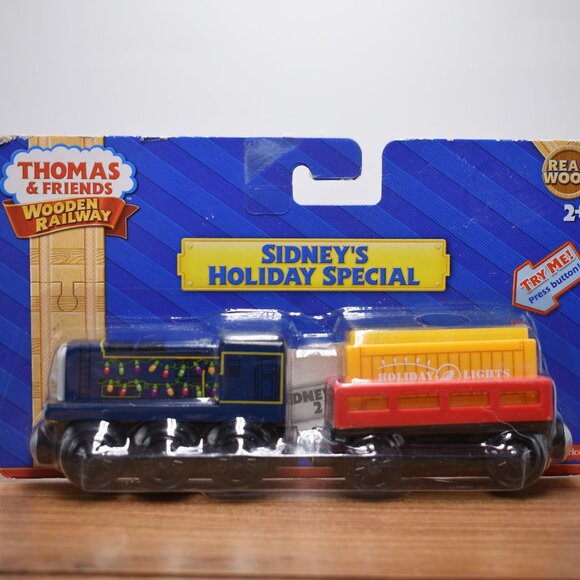 Sidney's Holiday Special Thomas & Friends Wooden Railway Engine Train Sealed New - Picture 1 of 12